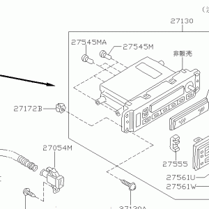 Nissan SILVIA S15 BUTTON,AIR CONDITIONER (27568-5L300)